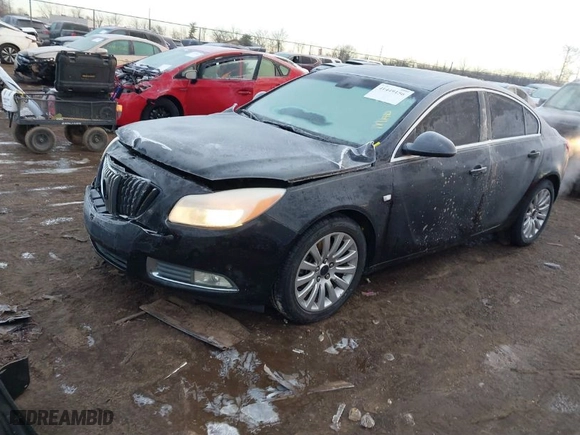 2011 Buick Regal CXL Turbo TO2 with VIN W04GW5EV2B1123224, listed as a IAAI auction lot 41449156 with 129,555 mi miles. Bid and sale history available at carsss.com. Image 2.