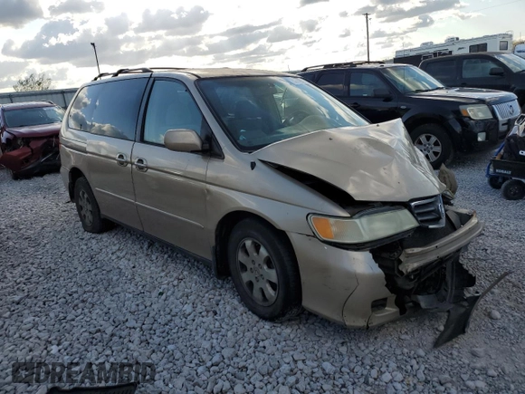 2002 Honda Odyssey EX with VIN 2HKRL18612H503328, listed as a Copart auction lot 52699095 with 241,741 mi miles and Salvage title. Bid and sale history available at DreamBid. Image 4.