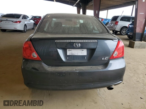 2005 Scion tC with VIN JTKDE177550038383, listed as a Copart auction lot 47491295 with 0 mi miles and Salvage Title. Bid and sale history available at carsss.com. Image 6.