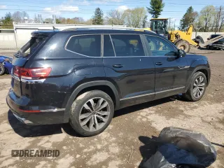 2021 Volkswagen Atlas SEL R-Line with VIN 1V2SR2CA3MC601341, listed as a Copart auction lot 52170625 with 98,828 mi miles and Salvage title. Bid and sale history available at DreamBid. Image 3.