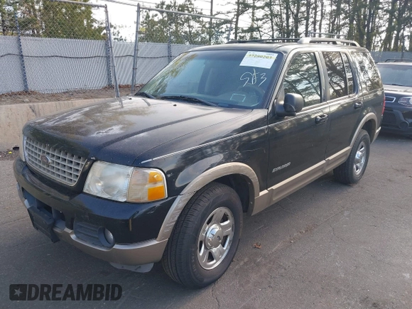 2002 Ford Explorer Eddie Bauer with VIN 1FMZU74W92ZB32879, listed as a IAAI auction lot 39327971 with 128,592 mi miles and . Bid and sale history available at DreamBid. Image 2.