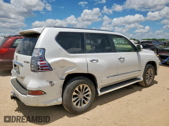 2019 Lexus GX 460 Luxury with VIN JTJJM7FX5K5225443, listed as a Copart auction lot 62064185 with 47,943 mi miles and Salvage title. Bid and sale history available at DreamBid. Image 3.