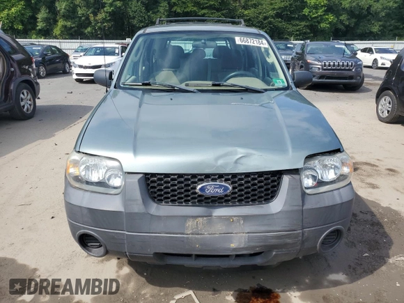 2007 Ford Escape XLS with VIN 1FMYU02Z27KB99534, listed as a Copart auction lot 66872184 with 107,072 mi miles and Salvage Title. Bid and sale history available at carsss.com. Image 5.