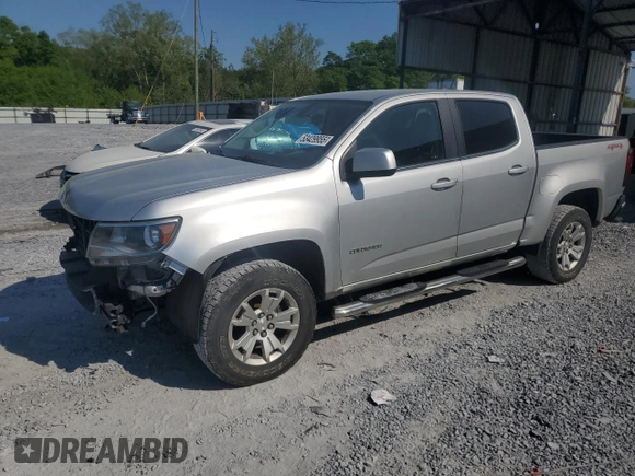 2016 Chevrolet Colorado 4WD LT with VIN 1GCGTCE32G1246319, listed as a Copart auction lot 53429955 with 76,628 mi miles and Salvage title. Bid and sale history available at DreamBid. Image 1.