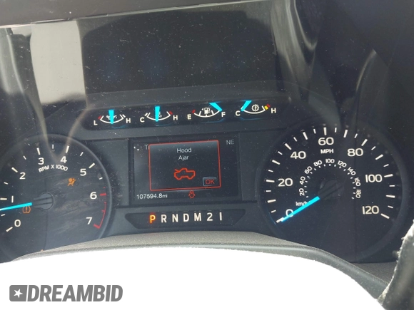 2016 Ford F-150 XL with VIN 1FTEX1CP2GFB94232, listed as a IAAI auction lot 42336873 with 107,594 mi miles and . Bid and sale history available at DreamBid. Image 7.