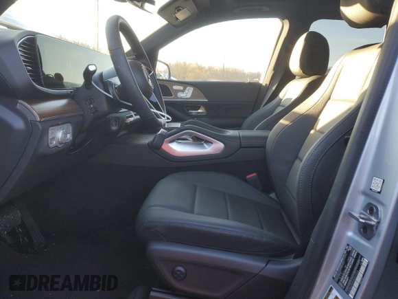 2025 Mercedes-Benz GLE 350 with VIN 4JGFB4FB9SB331036, listed as a Copart auction lot 41827195 with 279 mi miles and Salvage title. Bid and sale history available at DreamBid. Image 7.