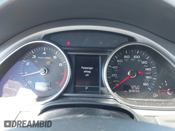 2014 Audi Q7 3.0T Premium Plus with VIN WA1LGAFEXED000843, listed as a IAAI auction lot 41728585 with 169,033 mi miles. Bid and sale history available at carsss.com. Image 7.
