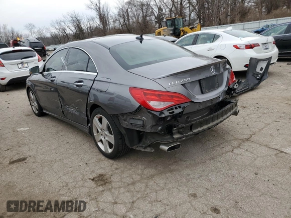 2016 Mercedes-Benz CLA 250 with VIN WDDSJ4GB5GN391167, listed as a Copart auction lot 37270904 with 82,869 mi miles and . Bid and sale history available at DreamBid. Image 2.