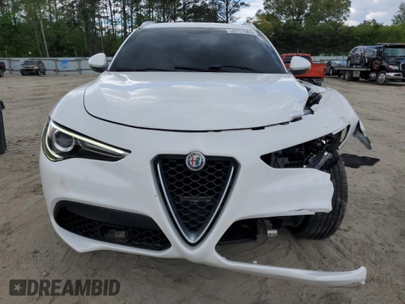 2018 Alfa Romeo Stelvio z VIN ZASFAKAN3J7B89286, wystawiony jako Copart lot #55717365 z przebiegiem 81 672 mil mil oraz Szkoda całkowita • Salvage title. Historia ofert i sprzedaży dostępna na DreamBid. Obrazek 5.