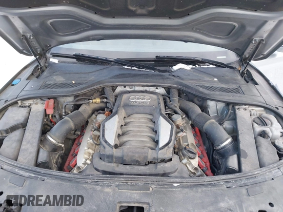 2012 Audi A8 with VIN WAURVAFD8CN017206, listed as a IAAI auction lot 41626707 with 138,922 mi miles and . Bid and sale history available at DreamBid. Image 10.
