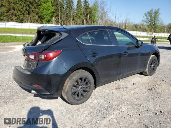 2017 Mazda 3 Touring with VIN 3MZBN1L78HM132387, listed as a Copart auction lot 56658705 with 123,507 mi miles and Salvage title. Bid and sale history available at DreamBid. Image 3.