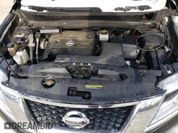 2014 Nissan Pathfinder S with VIN 5N1AR2MM4EC654679, listed as a Copart auction lot 45000635 with 134,569 mi miles and Salvage title. Bid and sale history available at DreamBid. Image 12.