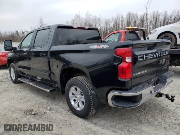 2021 Chevrolet Silverado 1500 LT with VIN 1GCUYDED5MZ214447, listed as a Copart auction lot 52198295 with 42,626 mi miles and Salvage Title. Bid and sale history available at carsss.com. Image 2.