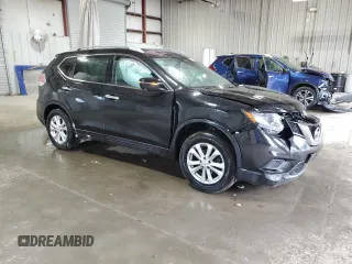 2016 Nissan Rogue SV with VIN 5N1AT2MV0GC873569, listed as a Copart auction lot 53288555 with 0 mi miles and Salvage Title. Bid and sale history available at carsss.com. Image 4.