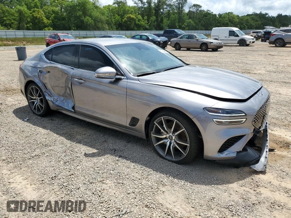 2023 Genesis G70 2.0T with VIN KMTG34TA1PU128155, listed as a Copart auction lot 50875574 with 16,092 mi miles and Non Repairable. Bid and sale history available at DreamBid. Image 4.