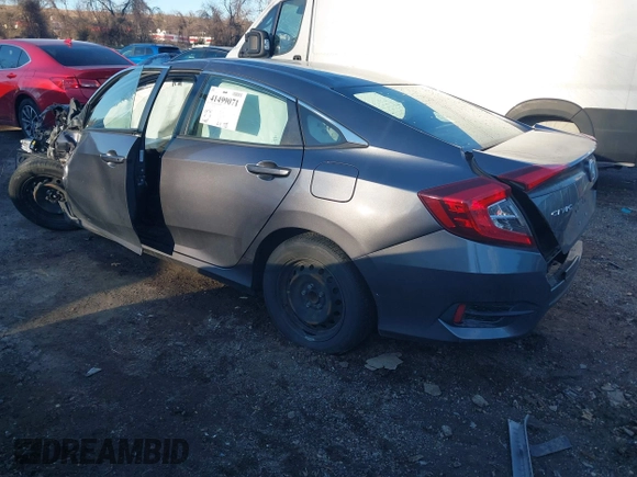 2017 Honda Civic Sedan LX with VIN 2HGFC2F59HH567574, listed as a IAAI auction lot 41499071 with 74,366 mi miles. Bid and sale history available at carsss.com. Image 3.