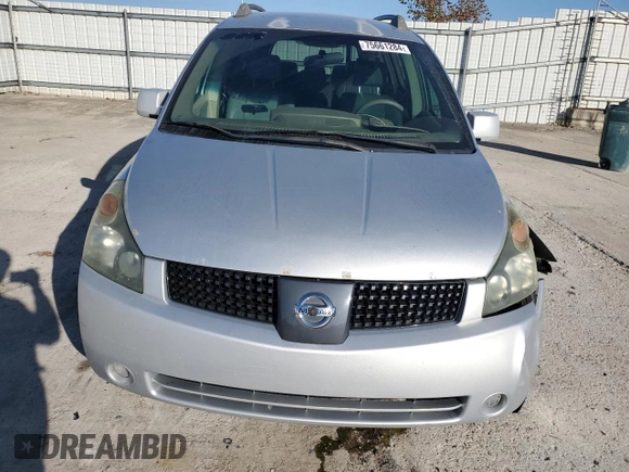 2005 Nissan Quest SL with VIN 5N1BV28UX5N112047, listed as a Copart auction lot 75661284 with 79,943 mi miles and Salvage Title. Bid and sale history available at carsss.com. Image 5.