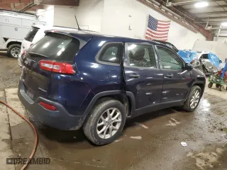 2014 Jeep Cherokee Sport with VIN 1C4PJLAB1EW231040, listed as a Copart auction lot 50373295 with 250,498 mi miles and Clean Title. Bid and sale history available at carsss.com. Image 3.
