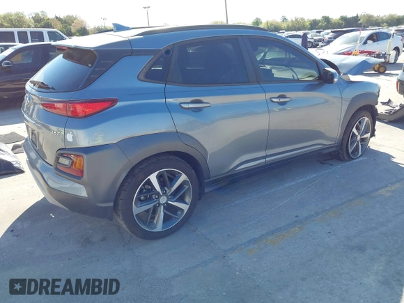 2019 Hyundai Kona Limited with VIN KM8K33A58KU340225, listed as a IAAI auction lot 41790438 with 53,965 mi miles. Bid and sale history available at carsss.com. Image 4.
