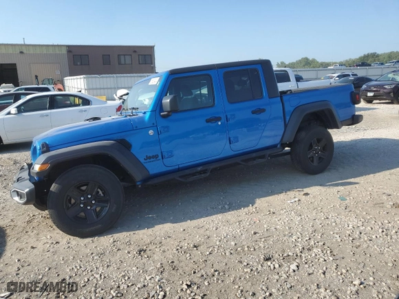 2021 Jeep Gladiator Texas Trail with VIN 1C6JJTAM5ML546356, listed as a Copart auction lot 68625434 with 43,518 mi miles and Salvage Title. Bid and sale history available at carsss.com. Image 1.