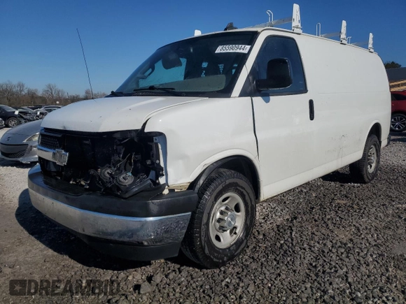2017 Chevrolet Express Cargo with VIN 1GCZGGFG8H1120344, listed as a Copart auction lot 85590944 with Not provided miles and Salvage title. Bid and sale history available at DreamBid. Image 1.