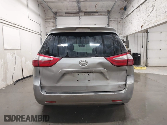 2017 Toyota Sienna LE with VIN 5TDJZ3DC7HS167447, listed as a IAAI auction lot 41774350 with 93,340 mi miles. Bid and sale history available at carsss.com. Image 15.