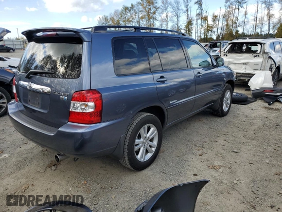 2007 Toyota Highlander Hybrid with VIN JTEHW21A970046744, listed as a Copart auction lot 72814474 with 80,305 mi miles and Salvage Title. Bid and sale history available at carsss.com. Image 3.