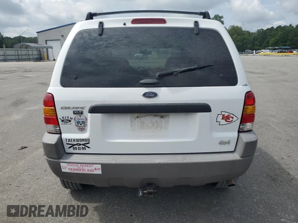 2002 Ford Escape XLT Choice with VIN 1FMYU04172KA40489, listed as a Copart auction lot 58437165 with 212,793 mi miles and Salvage title. Bid and sale history available at DreamBid. Image 6.