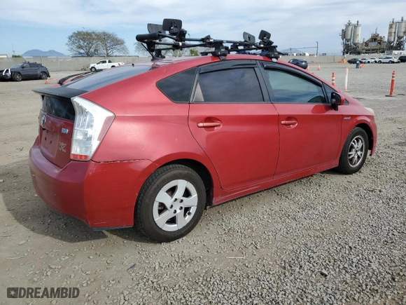 2010 Toyota Prius II with VIN JTDKN3DU5A0165066, listed as a Copart auction lot 53073325 with 0 mi miles and Clean Title. Bid and sale history available at carsss.com. Image 3.
