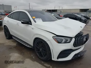 2022 Mercedes-Benz GLE 53 AMG with VIN 4JGFD6BB6NA669791, listed as a IAAI auction lot 41336388 with 39,206 mi miles and . Bid and sale history available at DreamBid. Image 1.