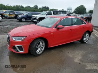 2020 Audi A4 Premium with VIN WAUDNAF44LN012952, listed as a Copart auction lot 61157835 with 37,027 mi miles and Salvage title. Bid and sale history available at DreamBid. Image 1.