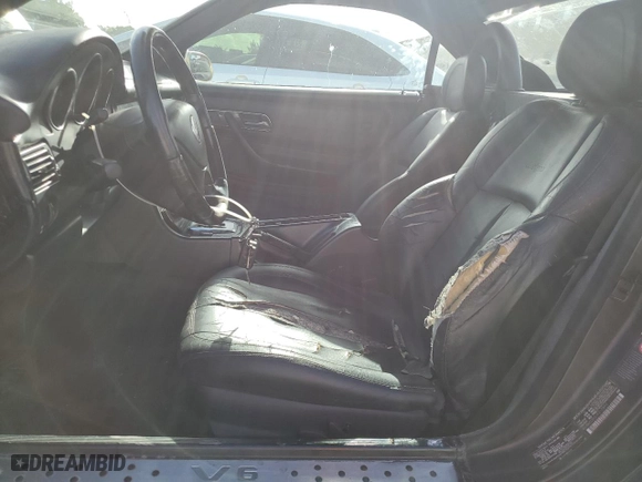 2001 Mercedes-Benz SLK-Class with VIN WDBKK65F61F210893, listed as a Copart auction lot 51276665 with 0 mi miles and Salvage Title. Bid and sale history available at carsss.com. Image 7.
