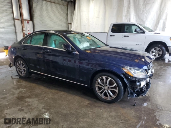 2016 Mercedes-Benz C 300 Luxury with VIN 55SWF4KB0GU102939, listed as a Copart auction lot 58472875 with Not provided miles and Clean title. Bid and sale history available at DreamBid. Image 4.