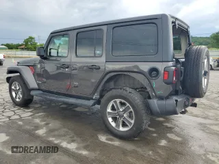 2018 Jeep Wrangler Unlimited Sahara z VIN 1C4HJXEG8JW112042, wystawiony jako Copart lot #55596745 z przebiegiem 75 096 mil mil oraz Szkoda całkowita • Salvage title. Historia ofert i sprzedaży dostępna na DreamBid. Obrazek 2.