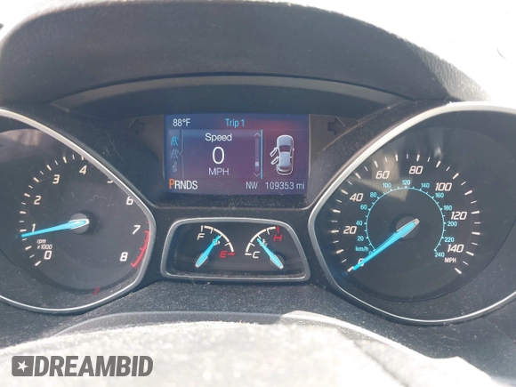 2014 Ford Escape SE with VIN 1FMCU0GX9EUC19958, listed as a IAAI auction lot 41997058 with 109,353 mi miles. Bid and sale history available at carsss.com. Image 7.