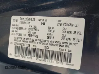 2007 Dodge Dakota SLT z VIN 1D7HW48K97S138512, wystawiony jako IAAI lot #42386042 z przebiegiem 146 629 mil mil oraz . Historia ofert i sprzedaży dostępna na DreamBid. Obrazek 9.