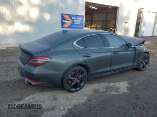 2023 Genesis G70 3.3T with VIN KMTG54TE0PU128774, listed as a Copart auction lot 72209364 with 14,186 mi miles and Salvage Title. Bid and sale history available at carsss.com. Image 3.