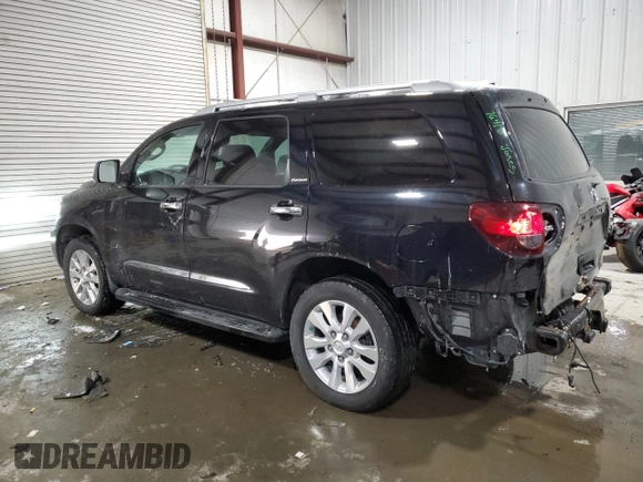 2018 Toyota Sequoia Platinum with VIN 5TDDY5G16JS158153, listed as a Copart auction lot 42144005 with 140,675 mi miles and Salvage Title. Bid and sale history available at carsss.com. Image 2.
