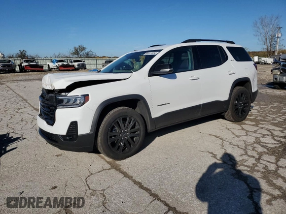 2023 GMC Acadia SLT with VIN 1GKKNMLS4PZ262595, listed as a Copart auction lot 80511654 with 5,132 mi miles and Salvage Title. Bid and sale history available at DreamBid. Image 1.