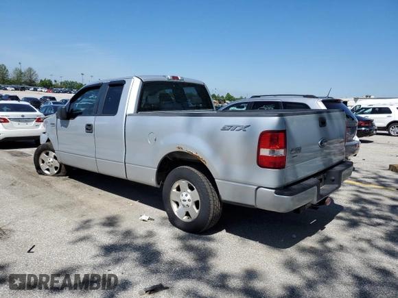 2007 Ford F-150 STX with VIN 1FTRX12W87FB51282, listed as a Copart auction lot 55580365 with 213,923 mi miles and Salvage title. Bid and sale history available at DreamBid. Image 2.