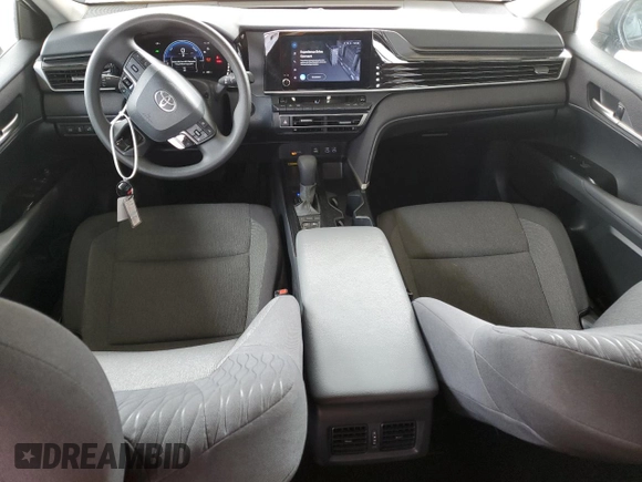 2025 Toyota Camry LE with VIN 4T1DAACK5SU000374, listed as a Copart auction lot 55730745 with 20,010 mi miles and Clean Title. Bid and sale history available at DreamBid. Image 8.