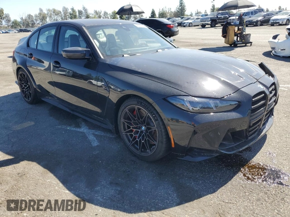 2025 BMW M3 Competition xDrive z VIN WBS33HJ07SFU46026, wystawiony jako Copart lot #46605635 z przebiegiem 408 mil mil oraz Szkoda całkowita • Salvage title. Historia ofert i sprzedaży dostępna na DreamBid. Obrazek 4.