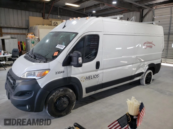 2023 Ram ProMaster Cargo with VIN 3C6MRVHG7PE510280, listed as a Copart auction lot 76764844 with 81,689 mi miles and Salvage Title. Bid and sale history available at carsss.com. Image 1.