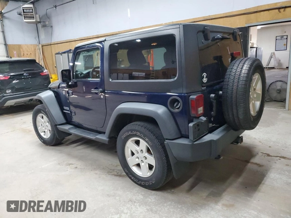 2013 Jeep Wrangler Sport with VIN 1C4AJWAG4DL501929, listed as a Copart auction lot 61940245 with 85,345 mi miles and Clean title. Bid and sale history available at DreamBid. Image 2.