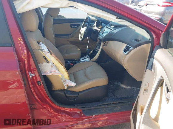 2012 Hyundai Elantra Limited with VIN KMHDH4AE4CU217166, listed as a IAAI auction lot 41754761 with 109,415 mi miles. Bid and sale history available at carsss.com. Image 5.