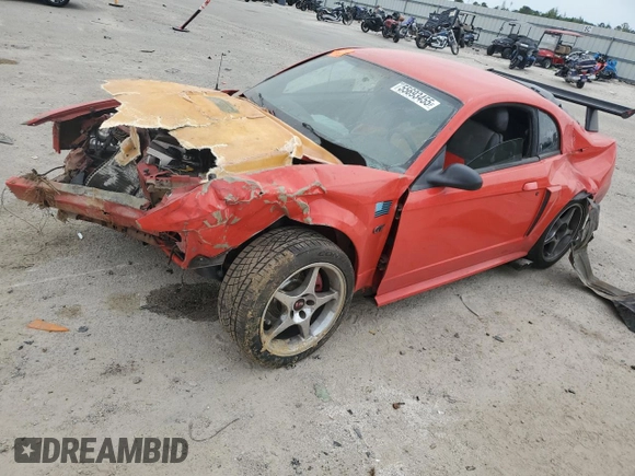 2001 Ford Mustang GT Deluxe с VIN 1FAFP42XX1F223299, выставлен на аукционе Copart как лот 55693455 с пробегом Не указан миль и Списание • Salvage title. История ставок и продаж доступна на DreamBid. Изображение 1.