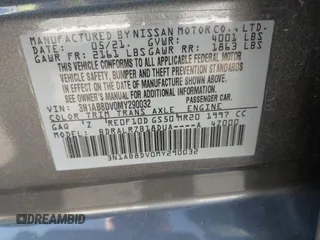 2021 Nissan Sentra SR z VIN 3N1AB8DV0MY290032, wystawiony jako IAAI lot #41819281 z przebiegiem 265 088 mil mil oraz . Historia ofert i sprzedaży dostępna na DreamBid. Obrazek 9.