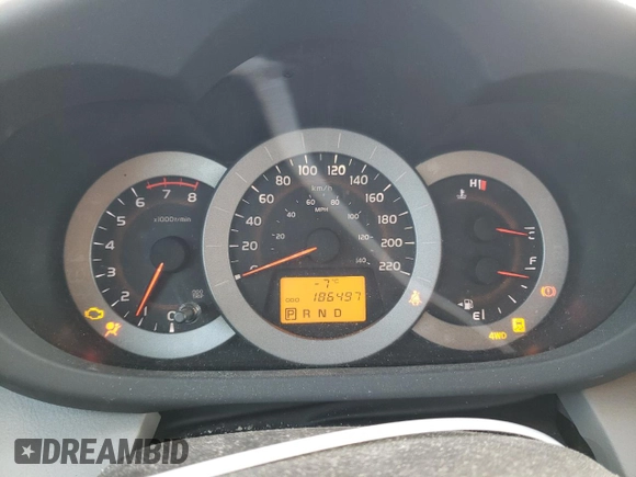 2011 Toyota RAV4 Ltd with VIN 2T3DF4DV8BW143841, listed as a Copart auction lot 41563195 with 186,497 mi miles and Salvage Title. Bid and sale history available at carsss.com. Image 9.