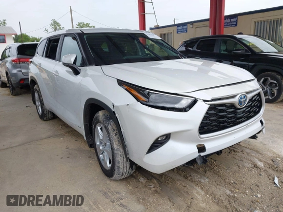 2023 Toyota Highlander Hybrid LE with VIN 5TDBBRCH1PS570363, listed as a IAAI auction lot 42436974 with Not provided miles and . Bid and sale history available at DreamBid. Image 1.
