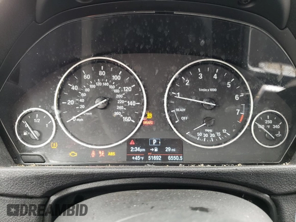 2018 BMW 3 Series 320i with VIN WBA8E1G53JNU93251, listed as a Copart auction lot 44211855 with 51,692 mi miles and Salvage Title. Bid and sale history available at carsss.com. Image 9.
